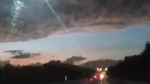 Rare Clouds during thunderstorm and tornado warning.