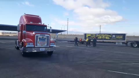 FIRST images from the USA Truckers Convoy for freedom