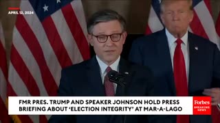 Speaker Mike Johnson: 'President Trump is 100% with me'