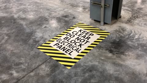 Transform your facility floors- Mighty Line Floor Tape and Mighty Line floor Signs Before and After
