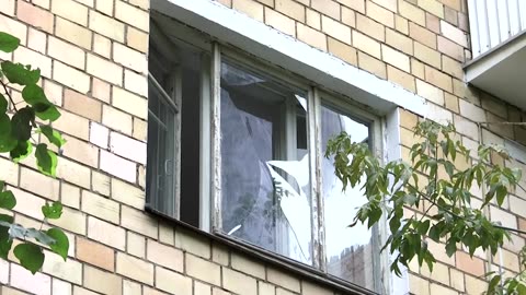 Drone hits Moscow building, another drone downed