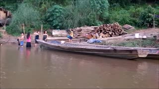 Luang prabang Lao, checking out the local people living on the Mekong River living with nature.