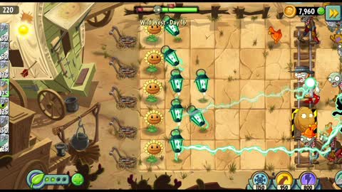 Plants vs Zombies 2 Wild West Day 16