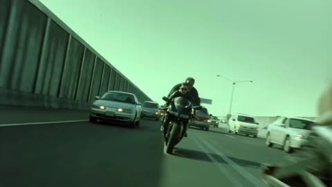 Entertainment Matrix Trinity on Ducati #Bike Chasing Scene