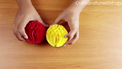 How to make a Paper Honeycomb Ball DIY