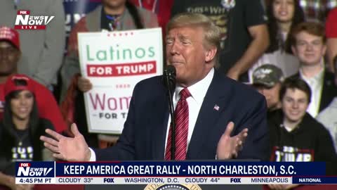 Trump in North Charleston, S.C. - NCREDIBLE India crowd, I may never be excited about a crowd again