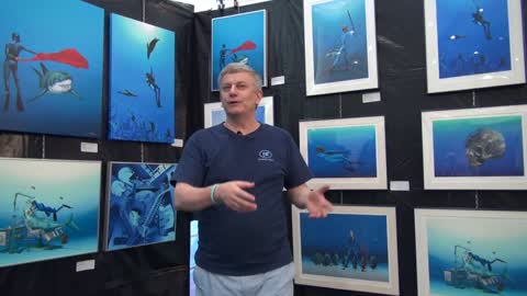 Pascal Painter of Blue on Shark Conservation