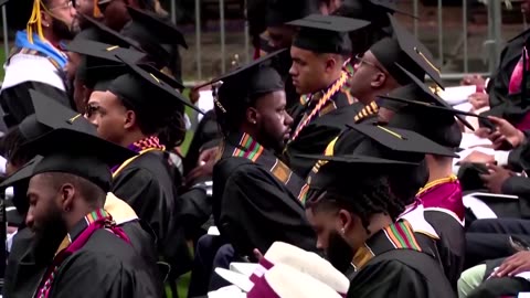 Students turn backs to Biden at Morehouse commencement