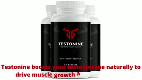 Testonine boosts your testosterone naturally to drive muscle growth and performance