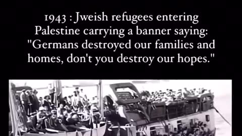 1943: Jewish refugees entering Palestine