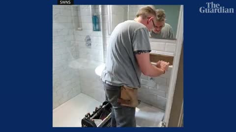Singing plumber discovered during bathroom fitting signs Hollywood film deal