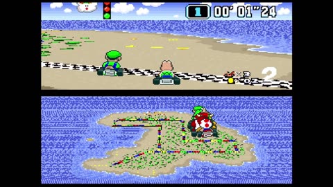 Super Mario Kart for Super Nintendo Entertainment System (SNES) - 100cc class