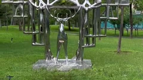 This deer is really artistic