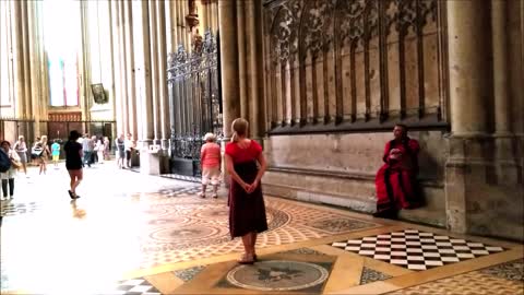 Inside Cologne Cathedral Germany July 2018