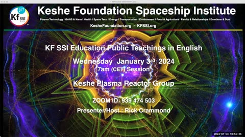 Keshe Plasma Reactor Group 2024-01-03-T1