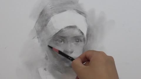 Crying little girl sketching process, don't miss it if you are interested 6