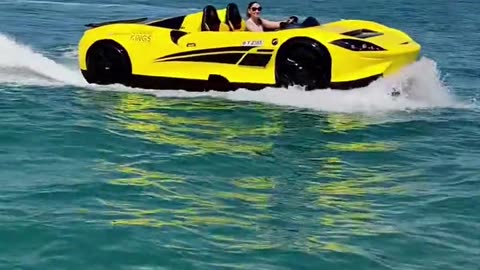 Dubai's rich toys, Water Ferrari. 1000 Dram every 15 minutes