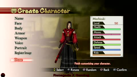 I Create Mochizuki Chiyome in Samurai Warriors 4| Deep Voice Gamer