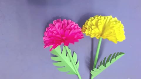 How to make beautiful paper flowers.