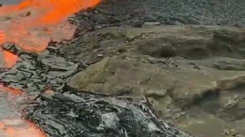 Volcano magma