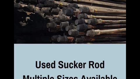 Used Sucker Rod Delivered!