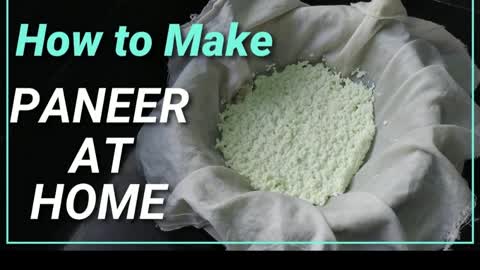 Homemade Paneer Recipe | Make Paneer At Home | How to make paneer