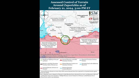 🇺🇸⚔️ Maps by ISW Troll Entity at 15:00 ET on 20 Feb 2024 👻