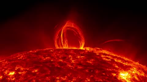 NASA | Fiery Looping Rain on the Sun