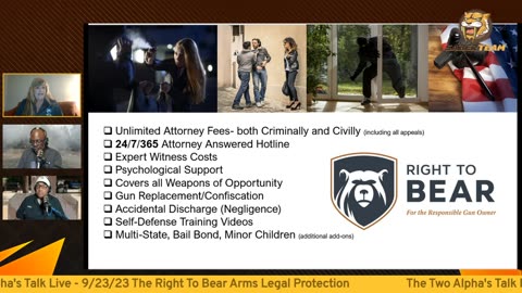 The Two Alpha's Talk Live - 9/23/23 The Right To Bear Arms Legal Protection