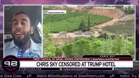 Chris Sky Kicked Out Of Reawaken America Tour Controversy Over Tweet Critical Of Israel