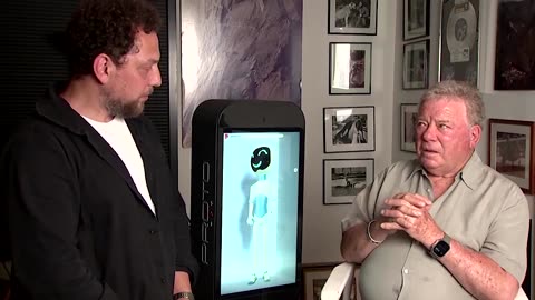 William Shatner goes face to face with holographic AI