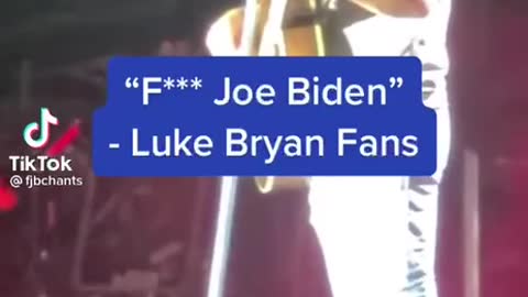 "F*ck Joe Biden" Luke Bryan Concert