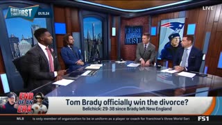 FIRST THINGS FIRST Brady officially win the divorce - Brou on Belichick 29-38 since TB12 left NE