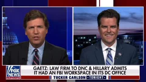 Matt Gaetz: Law firm to DNC and Hillary admit it had an FBI workspace in its DC office.