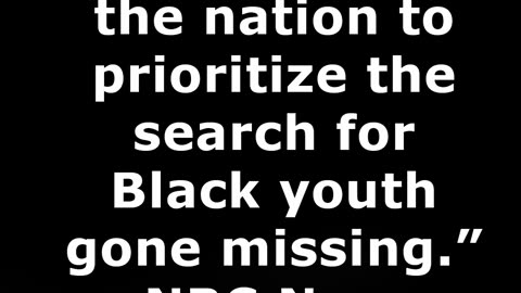 New Calfornia "Ebony Alert Law" Creates Race Based Missing Persons Alert System
