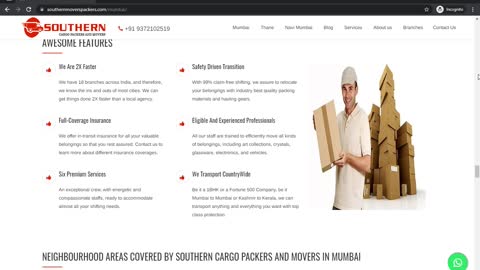 Southern Cargo Packers and Movers in Mumbai