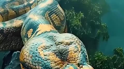 Dangerous big snake