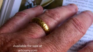 Solid 24K pure Gold wedding band style ring (.9999 pure gold)