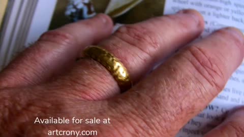 Solid 24K pure Gold wedding band style ring (.9999 pure gold)