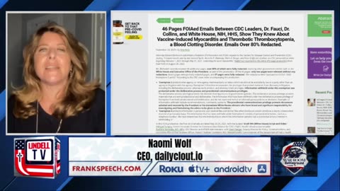 🔥💉Naomi Wolf Joins Steve Bannon in the WarRoom To Reveal Bombshell Report Over