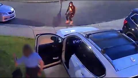 Terrifying Video Of Mother & Daughter Being Carjacked In Philly
