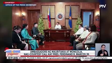 Ambassadors ng Mauritania at Mongolia, nag-courtesy call kay Pres. Ferdinand R. Marcos Jr