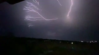 Lightning streaking across the sky is the best! #txwx