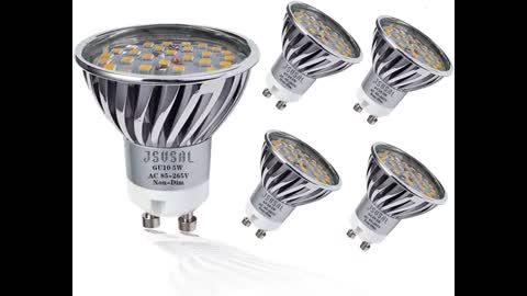 Review: LE GU10 LED Light Bulbs, 50W Halogen Equivalent, Non Dimmable, 5000K Daylight White Nat...