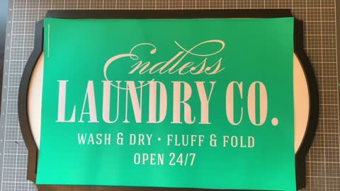 DIY Laundry Room Sign