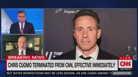 CNN's Jim Acosta and Brian Stelter announce Chris Cuomo fired