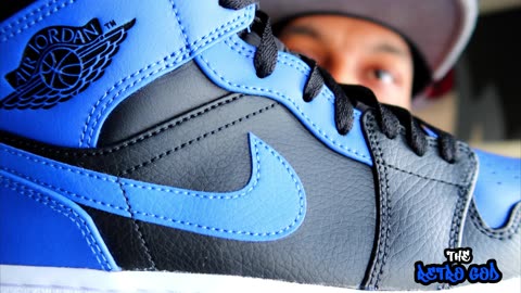 Sky-High Style: Air Jordan 1 Mid 'Hyper Royal' Unboxing & Review 4K