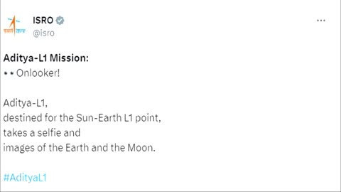 Indian spacecraft captures 'selfie' with earth, moon