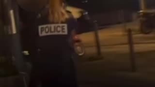 Moment Paris knifeman arrested