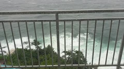 The sea in a rainy day(in Sokcho Lotte Hotel)